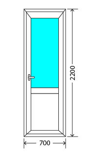 Балконный блок: дверь Exprof S-358 Орехово-Зуево